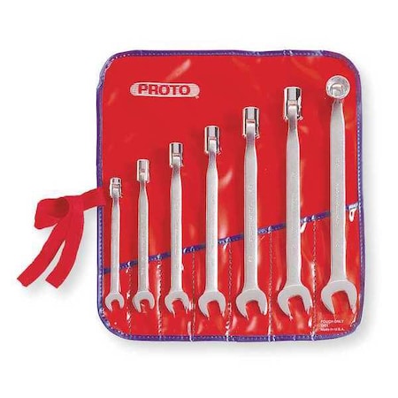 Combo Wrench Set Antislip 3/8 3/4 in 7Pc by USA Proto Combination Wrench Sets