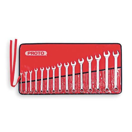 Combo Wrench Set Antislip 7 21mm 15 Pc by USA Proto Combination Wrench Sets