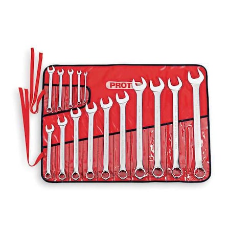 Combo Wrench Set Antislip 7 32mm 15 Pc by USA Proto Combination Wrench Sets
