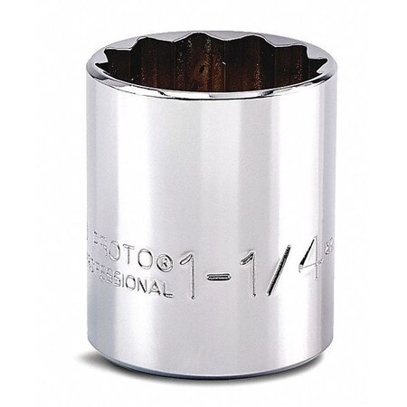 Socket 1/2 in. Dr 1 1/4 in. 12 Pt. Type J5440 by USA Proto Sockets