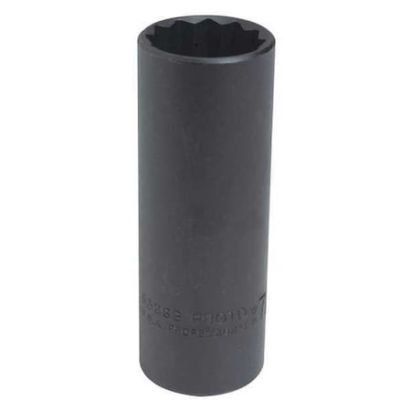 Socket 1/2 in. Dr 11/16 in. 12 Pt. Type J5322B by USA Proto Sockets