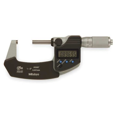 Electronic Digital Micrometer 1 to 2 In by USA Mitutoyo Micrometers