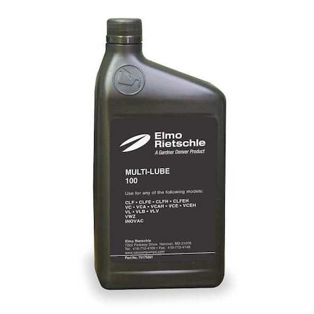 Vacuum Pump Oil Mineral 1 Qt 100 Grade by USA Elmo Rietschle Air Compressor Oil