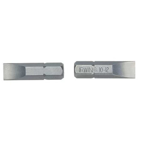 Torsion Bit SAE 1/4" Hex 8F 10R 1" PK2 by USA Irwin Screwdriver Bits