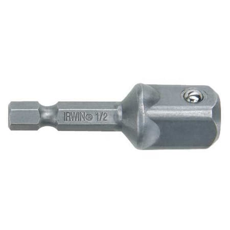 Socket Adapter 1/4 Hex to 3/8 Sq. 2 In by USA Irwin Screwdriver Accessories