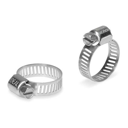 Hose Clamp 5/16 to 7/8 In SAE 6 SS PK10 by USA Value Brand Pneumatic Hose Clamps