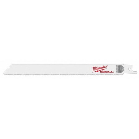 8" L Reciprocating Saw Blade 5 pk. Type 48 00 5193 by USA Milwaukee Reciprocating Power Saw Blades