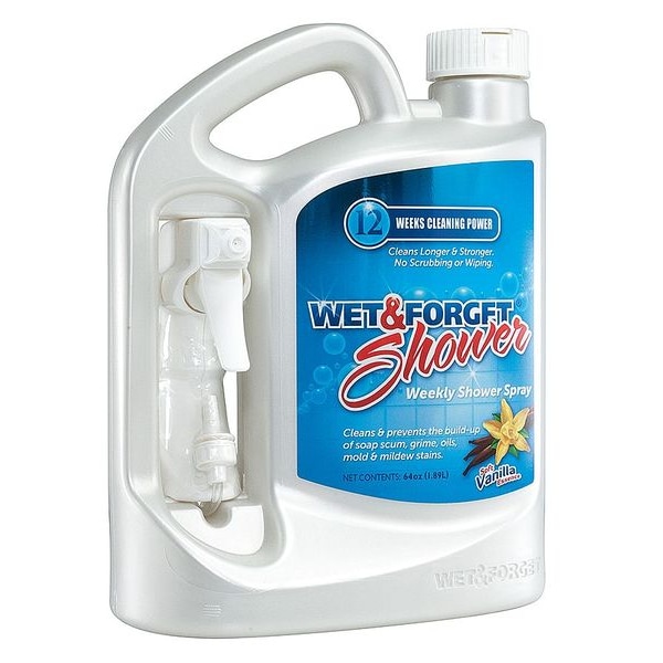 Wet And Shower Cleaner, 64 oz., Vanilla, Clear 801064