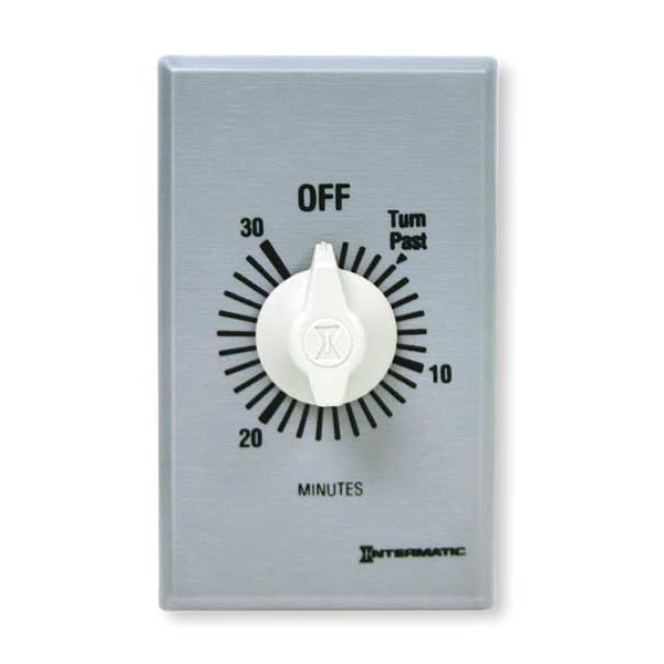 Intermatic Timer, Spring Wound, 30 Min, DPST, Silver FF430M | Zoro.com
