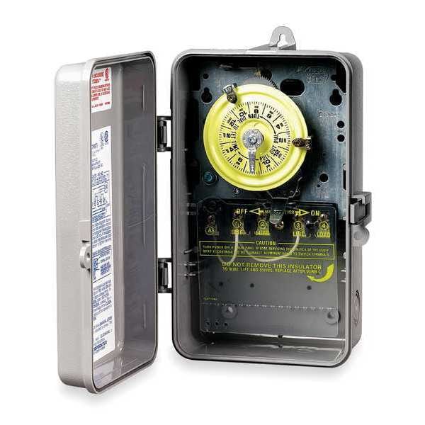 Intermatic Electromechanical Timer, 24 Hour, Dpst T104P | Zoro.com