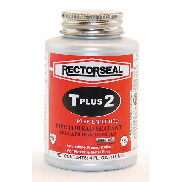 Rectorseal Thread Sealant with PTFE, 4 oz., White 23631