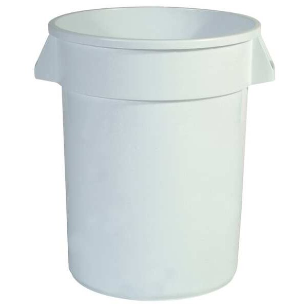 Rubbermaid FoodGrade Waste Container, 10 gal., White FG261088WHT