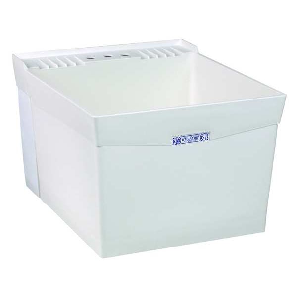 Mustee Laundry Tub, Thermoplastic, 24 In L 19W