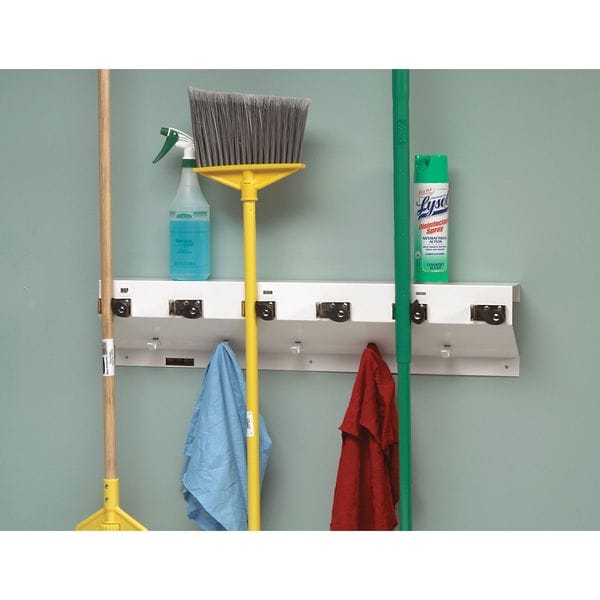 The Clincher Mop/Broom Holder, 6 Handle, 34 In 3336 WHT2