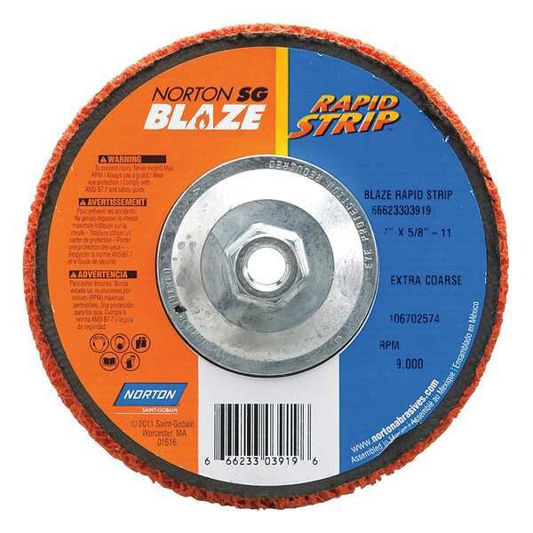 Norton Type 27 Grinding Wheel, 7 In, 7/8 66623303920